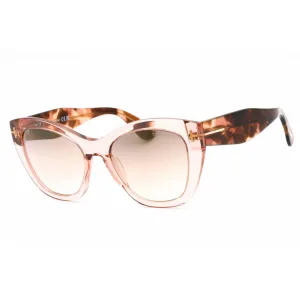 Tom Ford Women's Sunglasses - Shiny Pink Plastic Frame Brown Mirror Lens | FT0940 72G