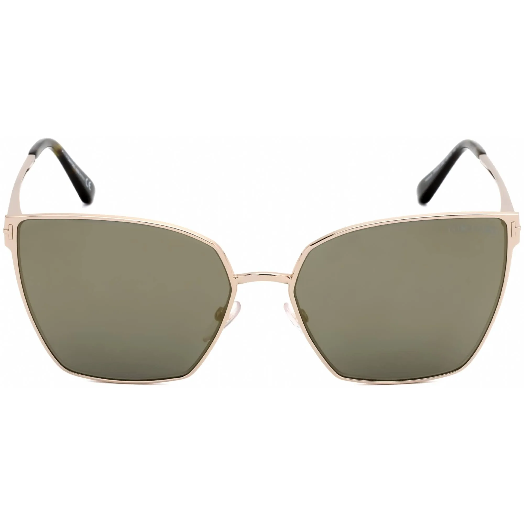 Tom Ford Women's Sunglasses - Shiny Rose Gold Frame Mirrored Smoke Lens | FT0653 28C