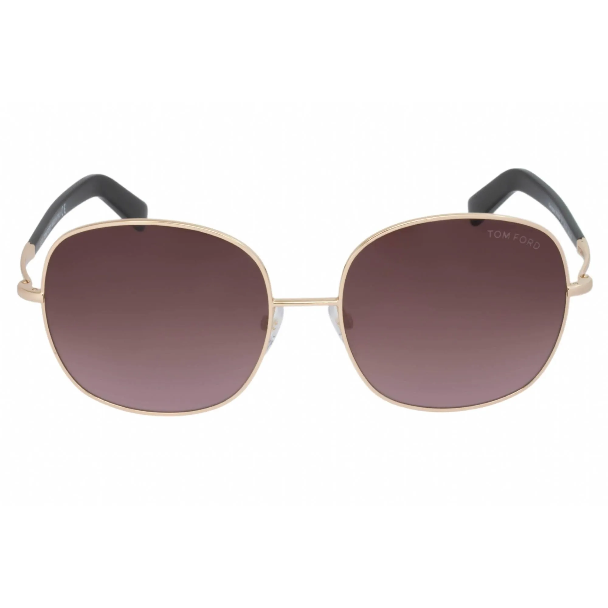 Tom Ford Women's Sunglasses - Shiny Rose Gold Frame Violet Gradient Lens | FT0499 28T