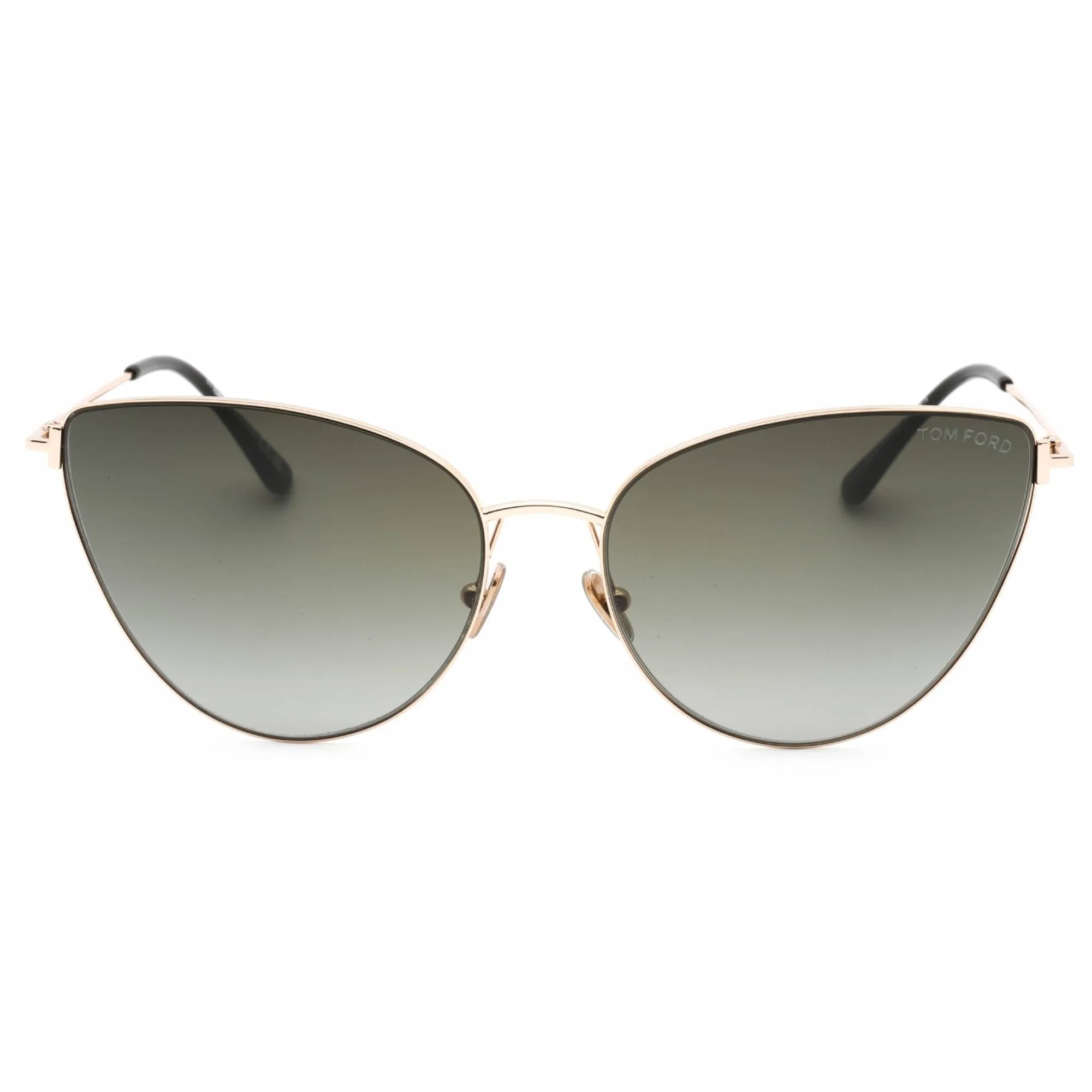 Tom Ford Women's Sunglasses - Shiny Rose Gold Metal Cat Eye Shape Frame | FT1005 28B