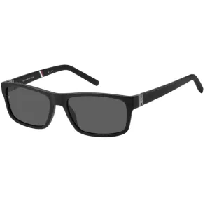 Tommy Hilfiger Men's Sunglasses - Matte Black Full Rim Rectangular | TH 1798/S 0003