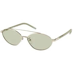 Tory Burch Women's Sunglasses - Metal Oval Frame Solid Mint Green Lens | 6088 33136V