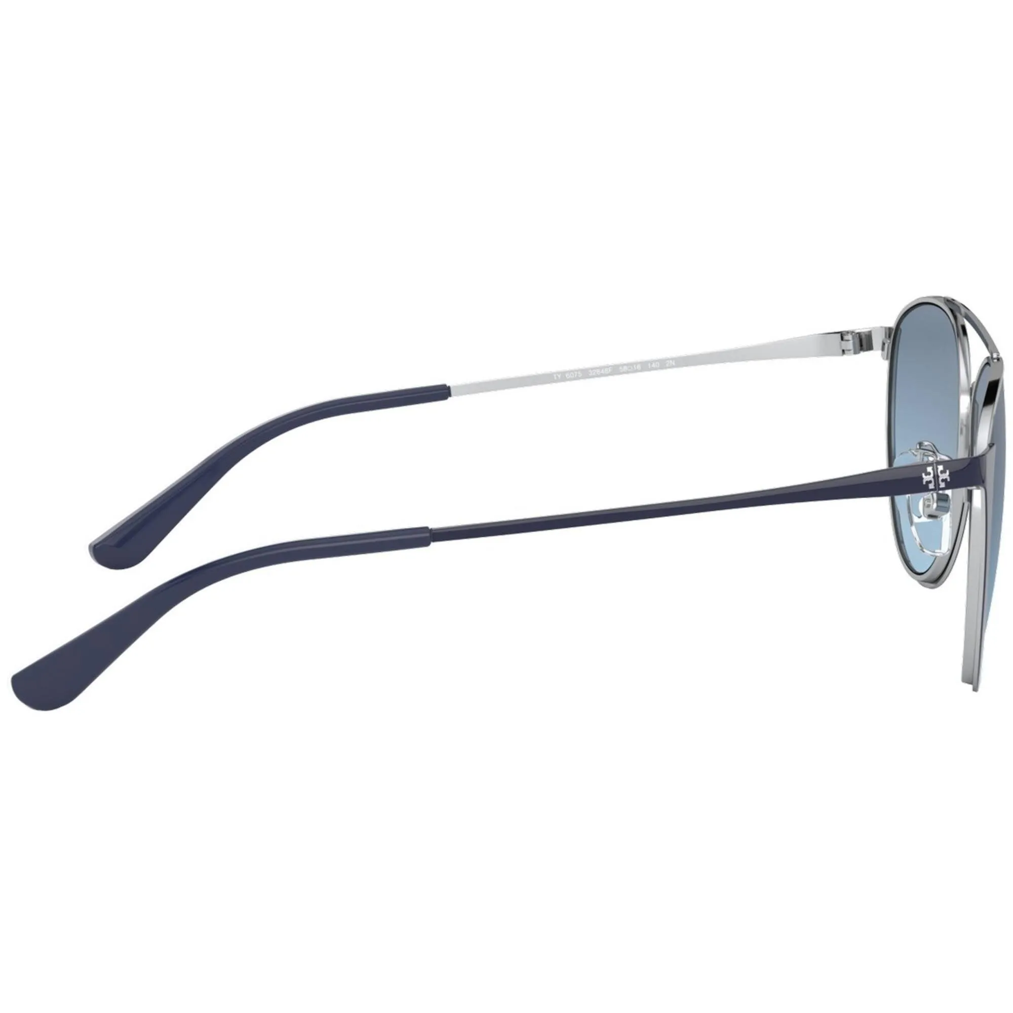 Tory Burch Women's Sunglasses - Shiny Silver/Navy Frame | TORY BURCH 0TY6075 32848F