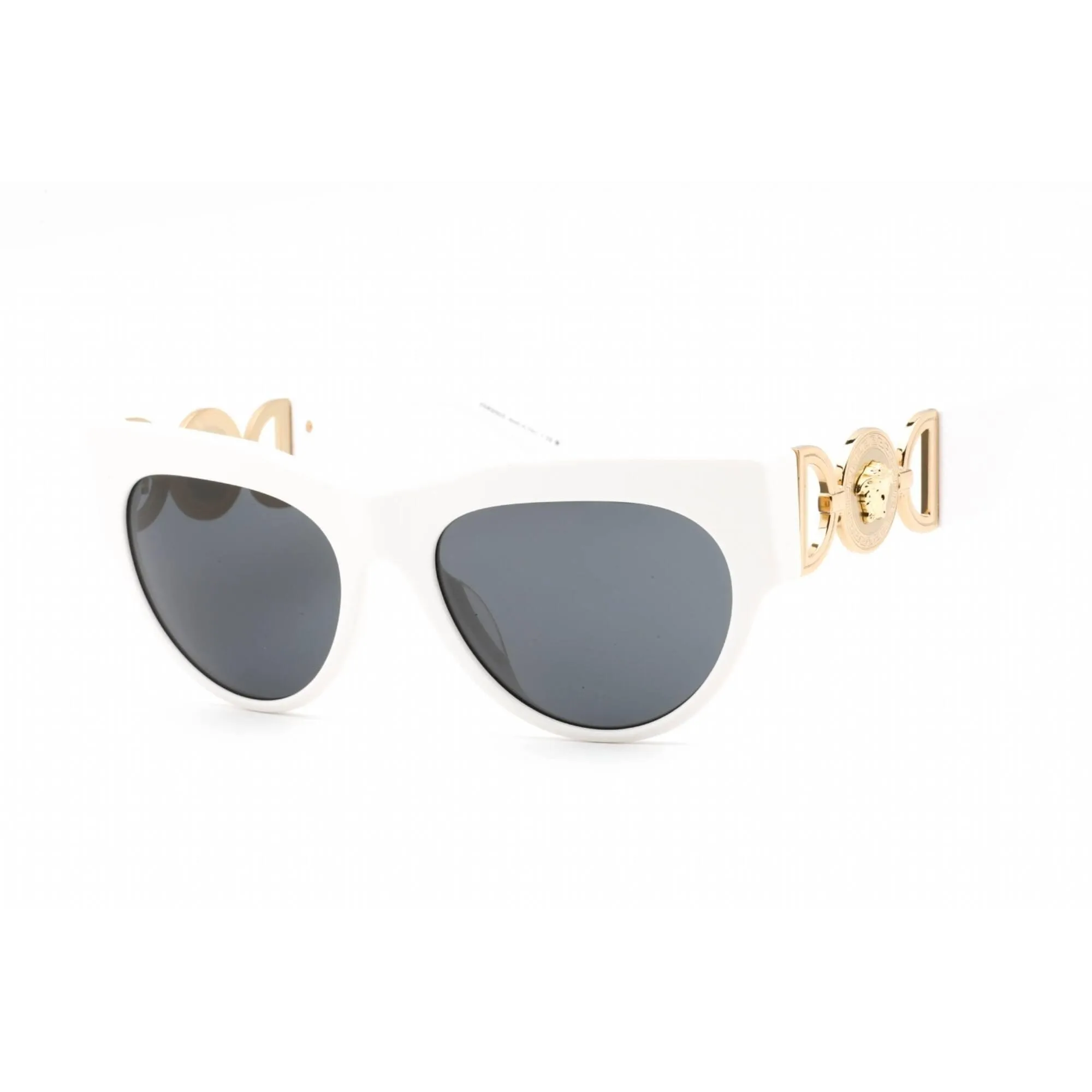 Versace Women's Sunglasses - Full Rim White Plastic Cat Eye Frame | 0VE4440U 314/87