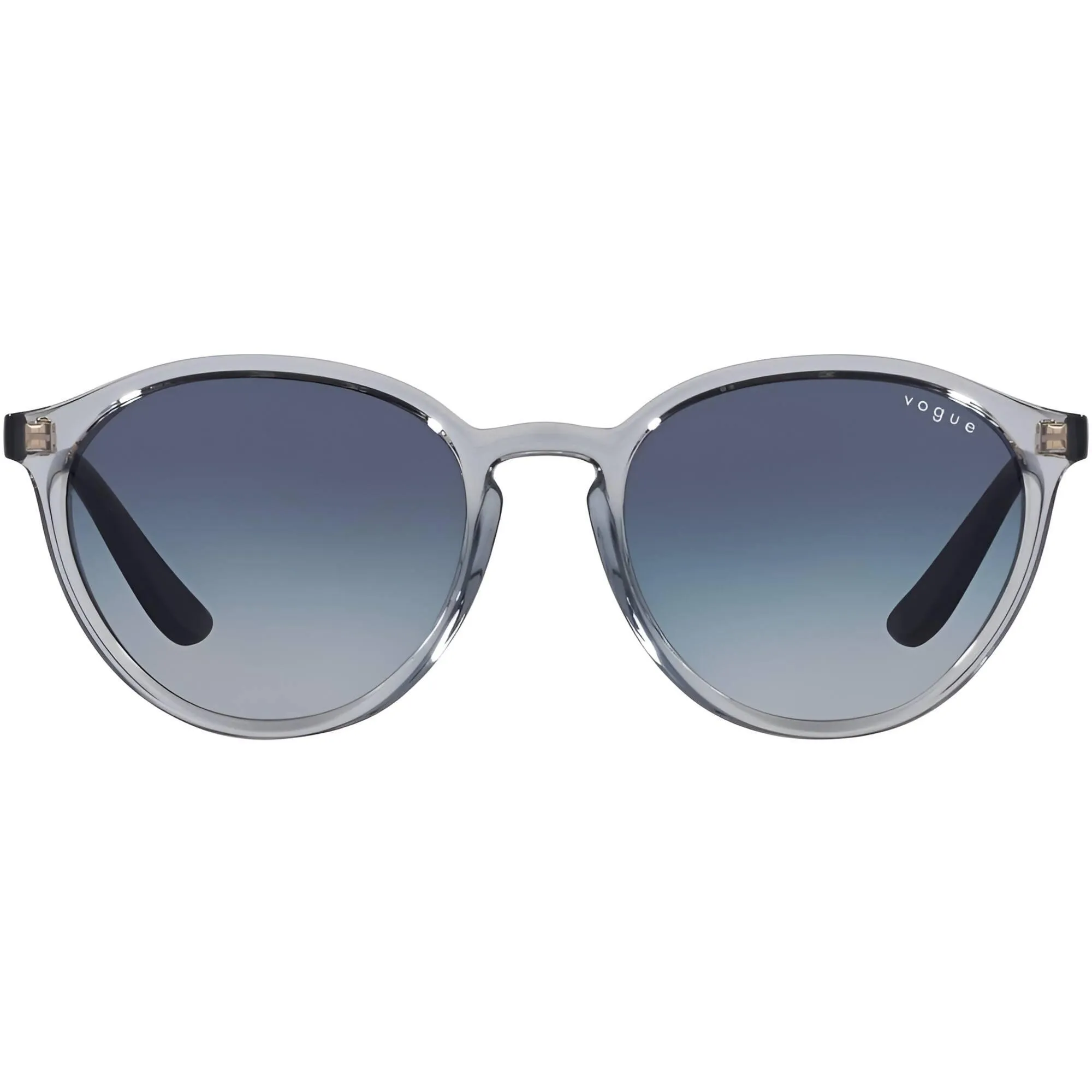 Vogue Women's Sunglasses - Violet Transparent Frame Dark Grey Lens | 0VO5374S 29054L55