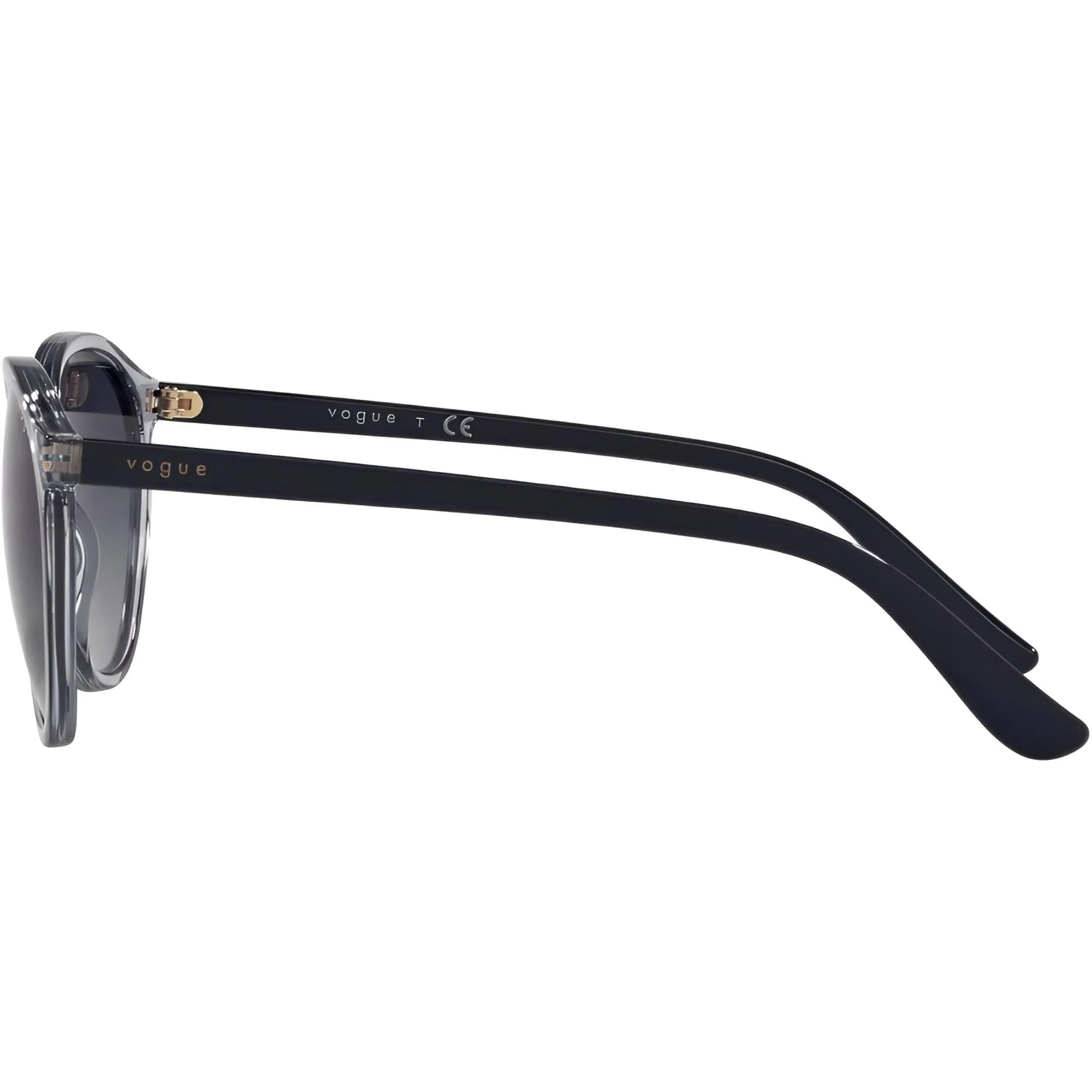 Vogue Women's Sunglasses - Violet Transparent Frame Dark Grey Lens | 0VO5374S 29054L55