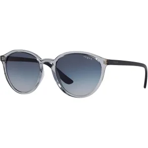 Vogue Women's Sunglasses - Violet Transparent Frame Dark Grey Lens | 0VO5374S 29054L55