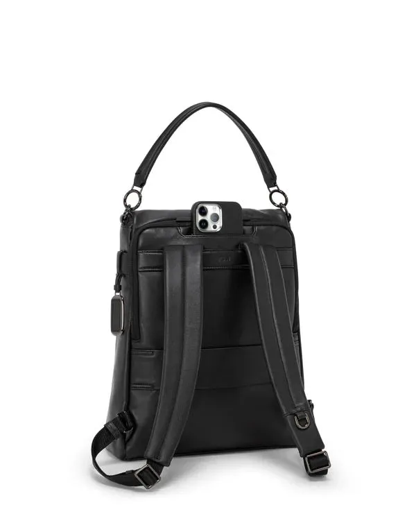 VOYAGEUR Limerick Backpack/Tote - Black/Gunmetal
