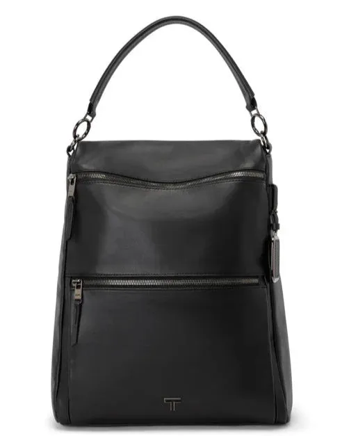 VOYAGEUR Limerick Backpack/Tote - Black/Gunmetal