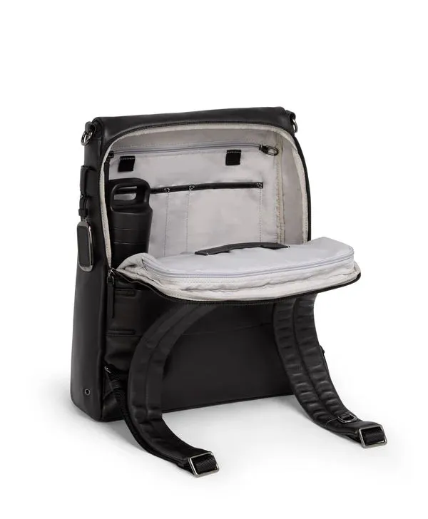 VOYAGEUR Limerick Backpack/Tote - Black/Gunmetal