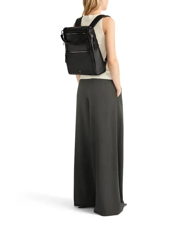 VOYAGEUR Limerick Backpack/Tote - Black/Gunmetal