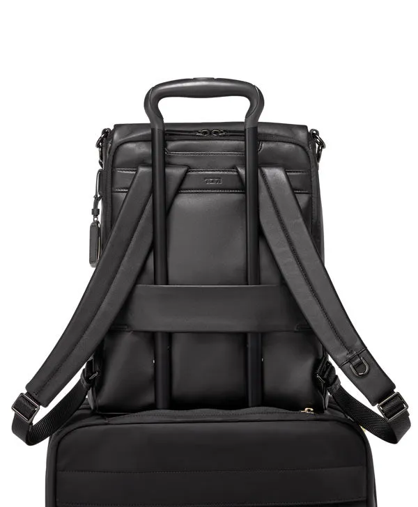 VOYAGEUR Limerick Backpack/Tote - Black/Gunmetal
