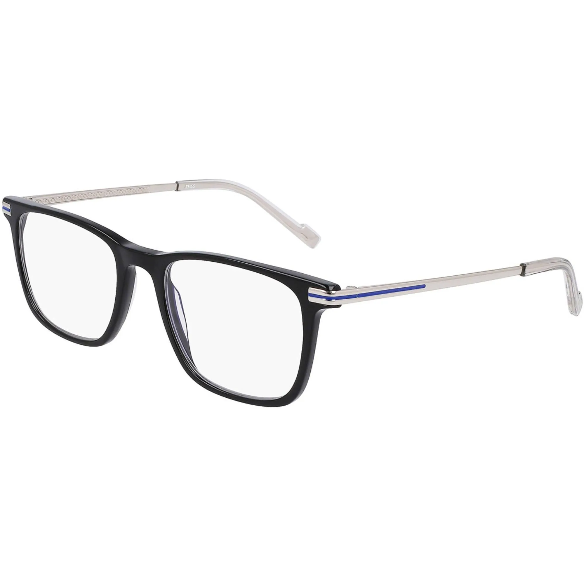 Zeiss Men's Eyeglasses - Black Acetate Square Frame Demo Lens | ZS22708 001